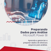 an advertisement for preparando dados para análise microsoft power bl