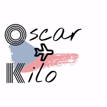 a logo that says oscar kilo with an airplane