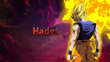 a picture of a cartoon character with the word hades on the bottom