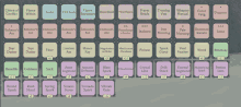 a grid of cards with a few cards labeled flame conflict