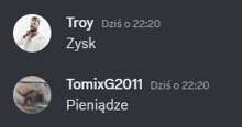 troy zysk and tomixg2011 are shown on a screen