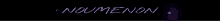 the word noumenon is displayed in purple on a black background