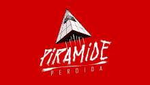 a red background with a pyramid and the word piramide