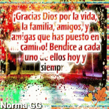 norma gc has created a colorful image with a quote in spanish