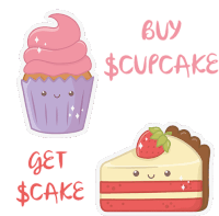 Cupcake Sticker