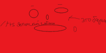 a red background with russian writing and a circle in the middle of it