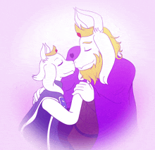 a drawing of a king and a princess kissing