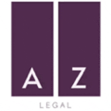 a purple logo with the letters a and z on it