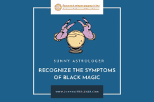 sunny astrologer recognize the symptoms of black magic poster