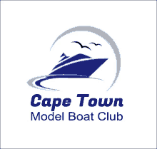 a logo for cape town model boat club with a boat and birds on it