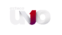 a logo for azteca uno with a red letter