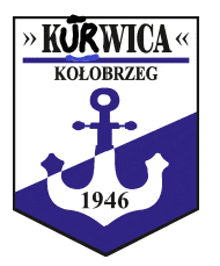 a logo for kurwica kolobrzeg with an anchor and the year 1946