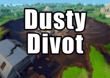 a video game called dusty divot is shown