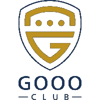 a logo for the good club with a shield and a letter g