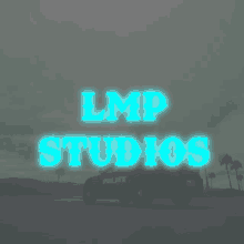 a lmp studios logo with a police car