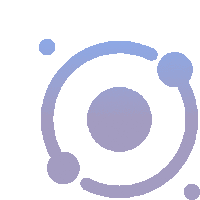 a purple and blue circle with a circle in the center