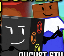 a poster for a video game that says august 6th on it