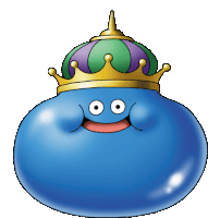 a cartoon drawing of a blue monster with a crown on its head