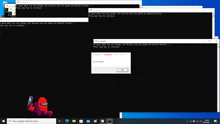 among us is being played on a windows 10 computer
