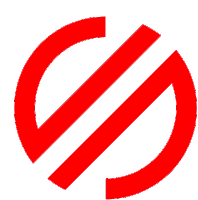 a red circle with a diagonal line in the middle