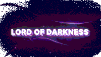 a purple background with the words lord of darkness