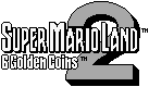 a black and white logo for super mario land 2