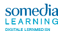 a logo for somedia learning digital lernmedien