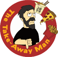 Takeaway Man Sticker