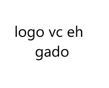 a white background with the words logo vc eh gado written in black