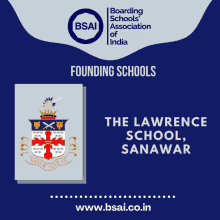 a poster for the lawrence school in sanawar india