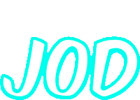 the word jod that is glowing in blue