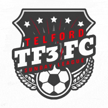 a logo for telford tf3fc sunday league