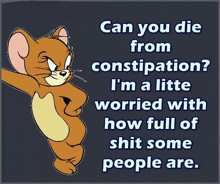 jerry from tom and jerry is featured on a funny poster