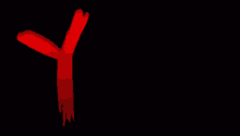 a black background with red letters that say yre