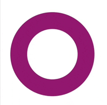 a purple circle with a white circle inside of it