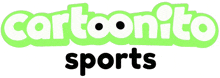 a logo for cartoonito sports with a white background