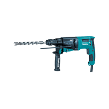 a makita hammer with a drill bit attached