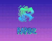 a purple background with the word rapidz in blue