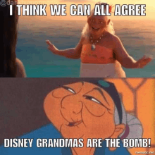 i think we can all agree disney grandmas are the bomb ! meme