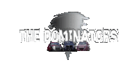 a logo for the dominator 's with a tornado in the background