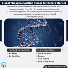 an advertisement for a global phosphorositide kinase inhibitors market