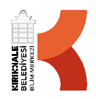 a logo for kirklare belediyesi bilim merkezi with a building on it