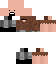 a minecraft skin of a man with a beard and a mustache .