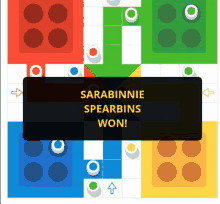 sarabinnie spearbins won a board game