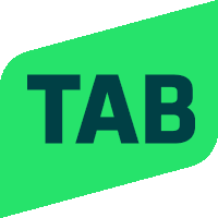 a green tab logo with the word tab in black