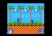 a sonic the hedgehog video game shows sonic and a fox