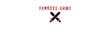 a logo for fanboys-army shows two crossed swords