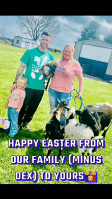 a happy easter from our family minus dex to yours poster