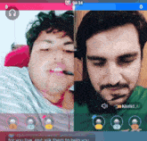 two men are on a video call with a time of 04:24