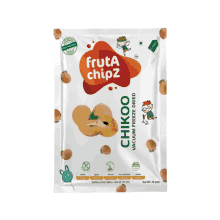 a bag of fruta chipz chikoo vacuum freeze dried fruit